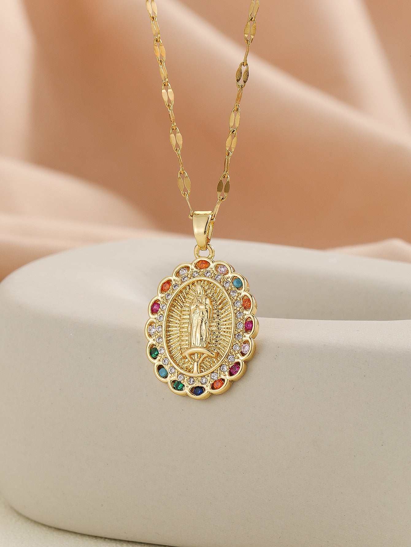 Fashion Virgin Mary Necklace
