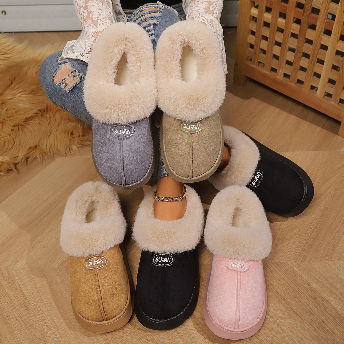 Fashion Warm Cotton Slippers