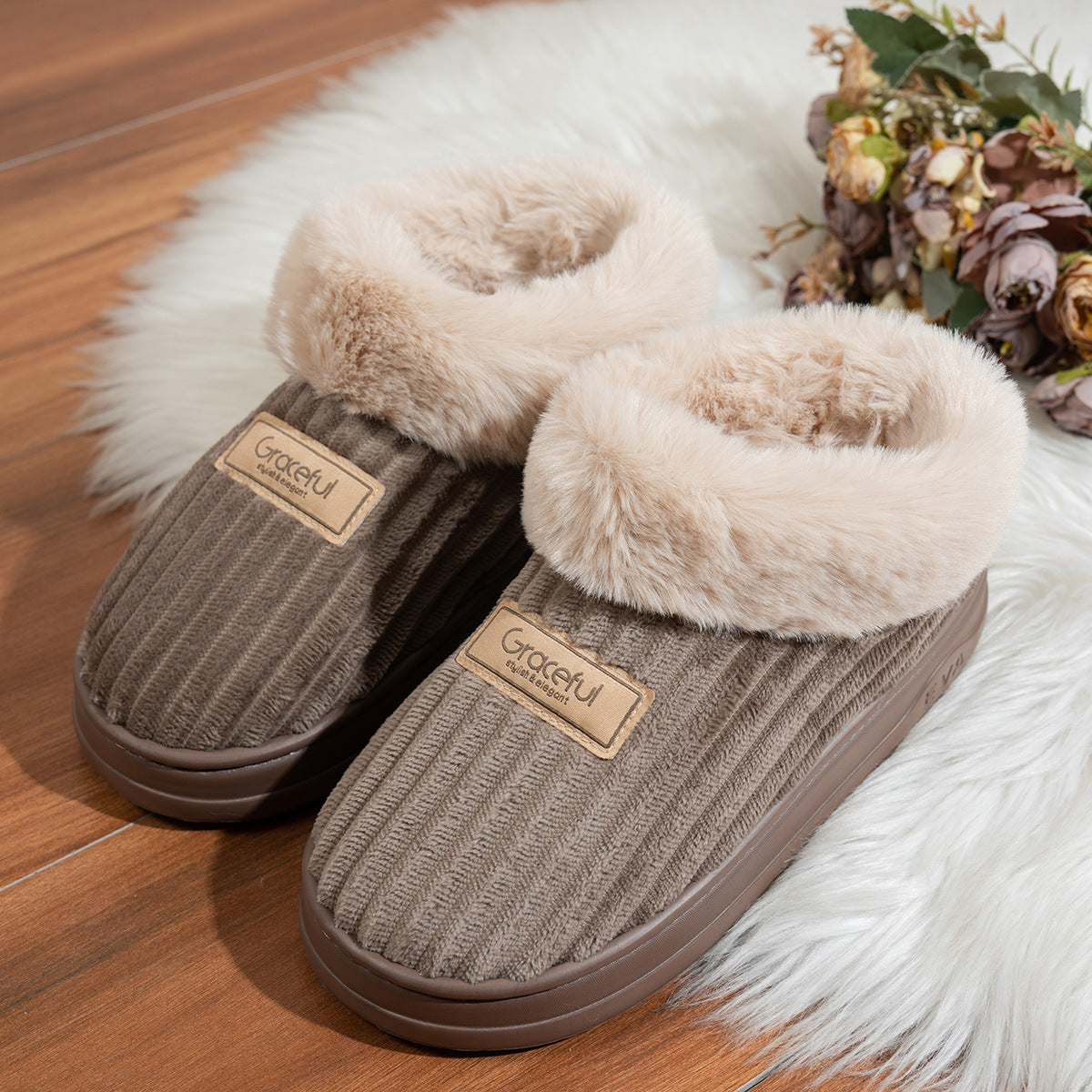 Fashion Warm Cotton Slippers