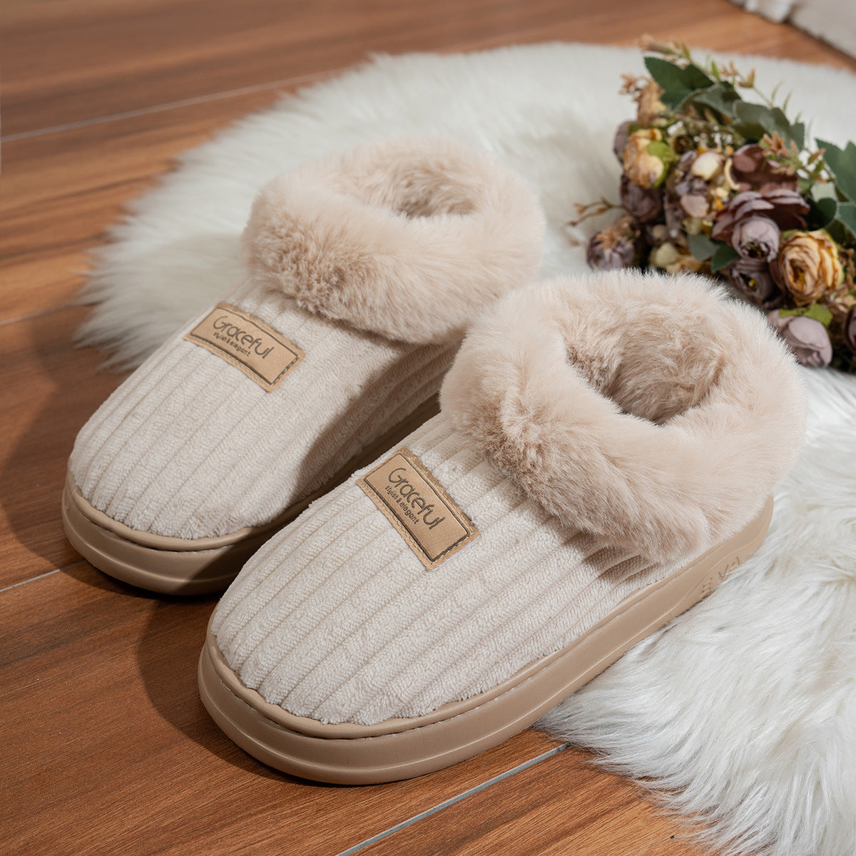 Fashion Warm Cotton Slippers