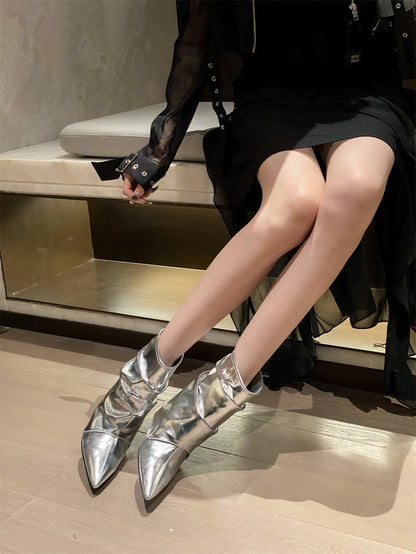Fashion Wedge Pointed Toe Boots for Women