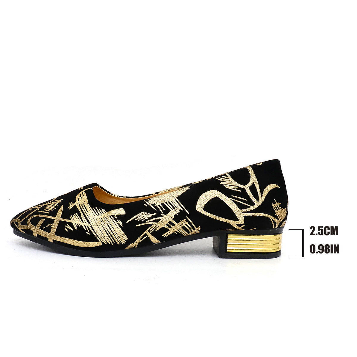 Fashion Women's Pointed Toe Thick Heel Shoes