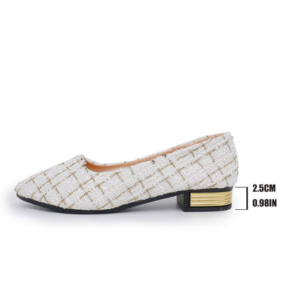 Fashion Women's Pointed Toe Thick Heel Shoes