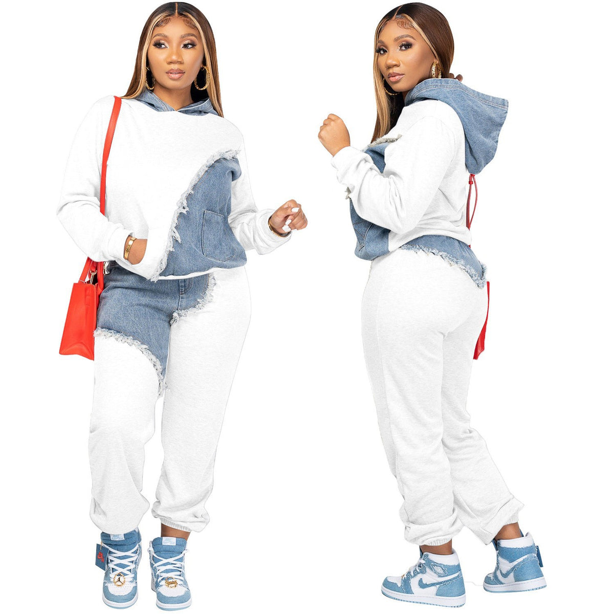 Fashion Women's Sweatshirt and Pants Set