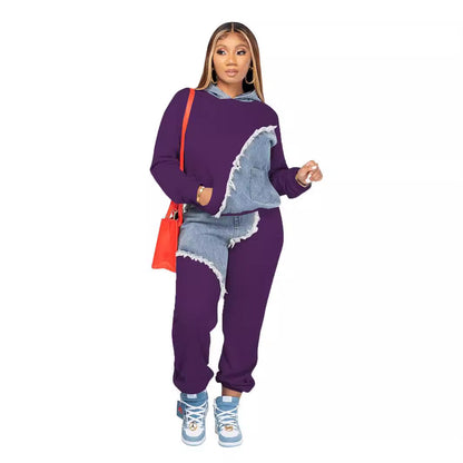Fashion Women's Sweatshirt and Pants Set