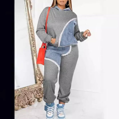 Fashion Women's Sweatshirt and Pants Set