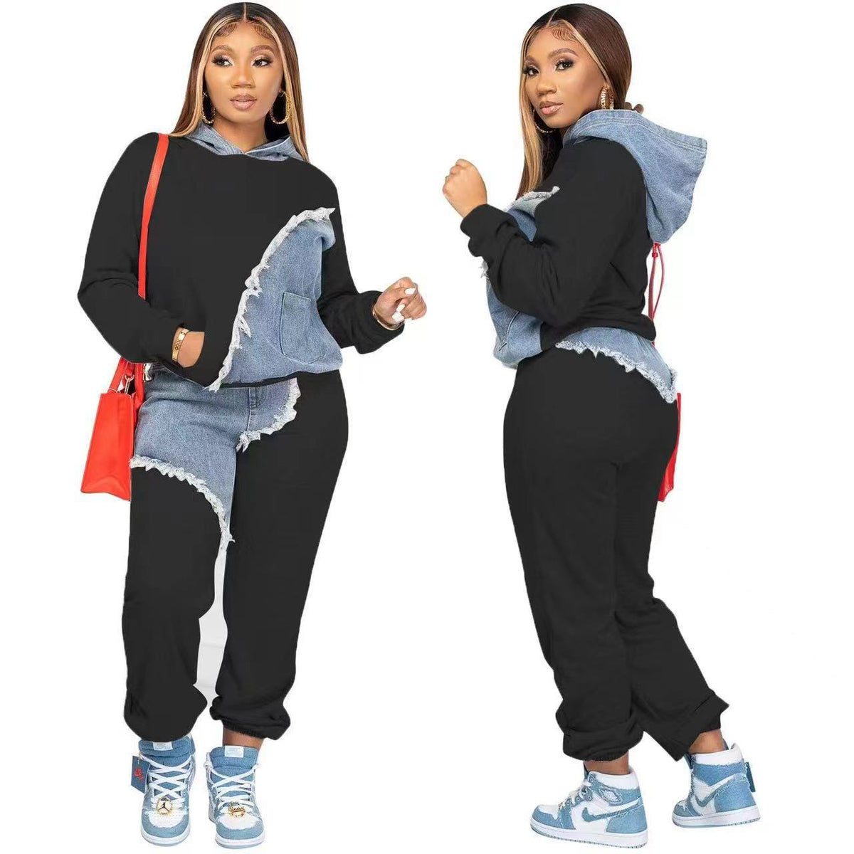 Fashion Women's Sweatshirt and Pants Set