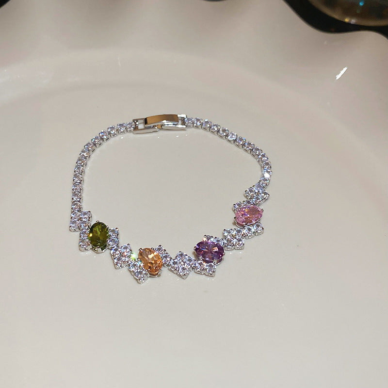 Fashion Zircon Geometric Bracelet