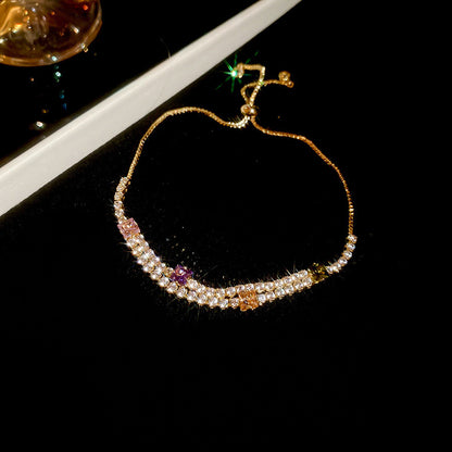 Fashion Zircon Geometric Bracelet