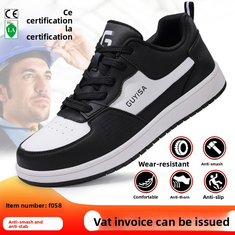 Fashionable and safe soft-soled work shoes