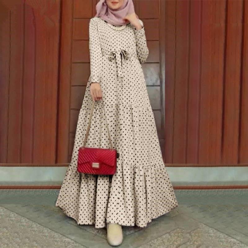 Fashionable belt sun skirt party gown