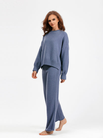 Fashionable casual knit pants