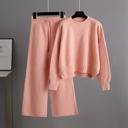 Fashionable casual knit pants