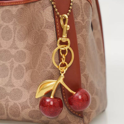Fashionable cherry keychain