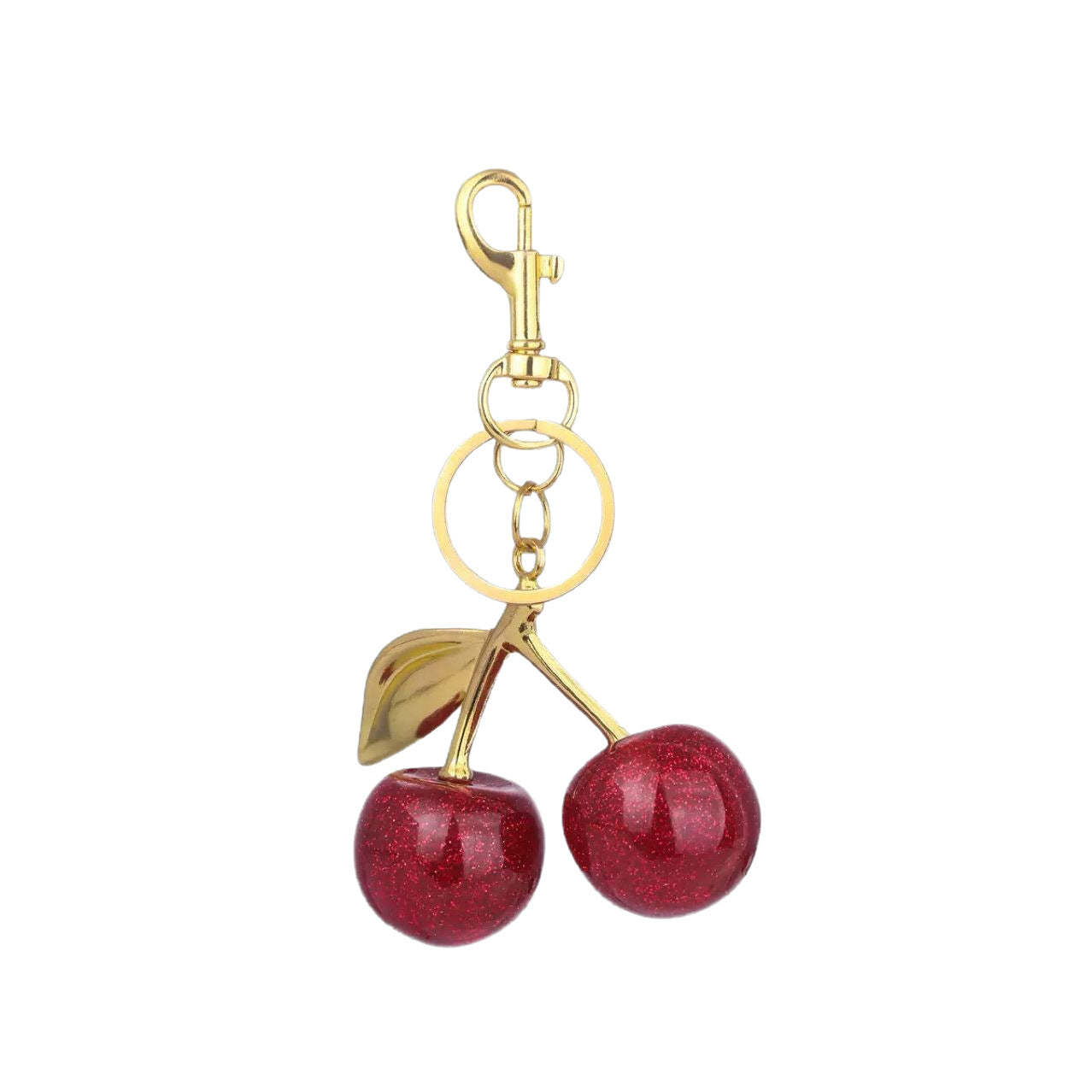 Fashionable cherry keychain