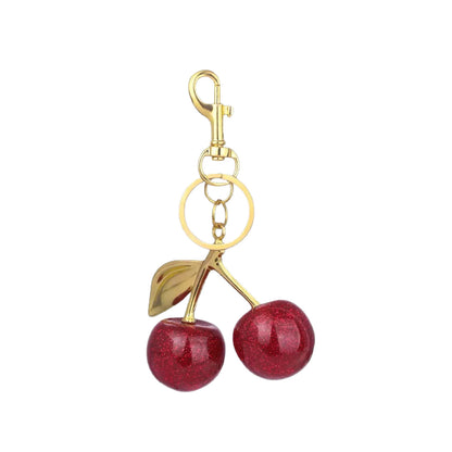 Fashionable cherry keychain