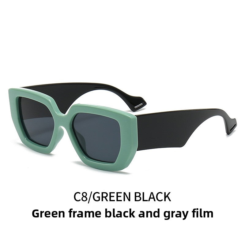 Fashionable Contrast Color Sunglasses