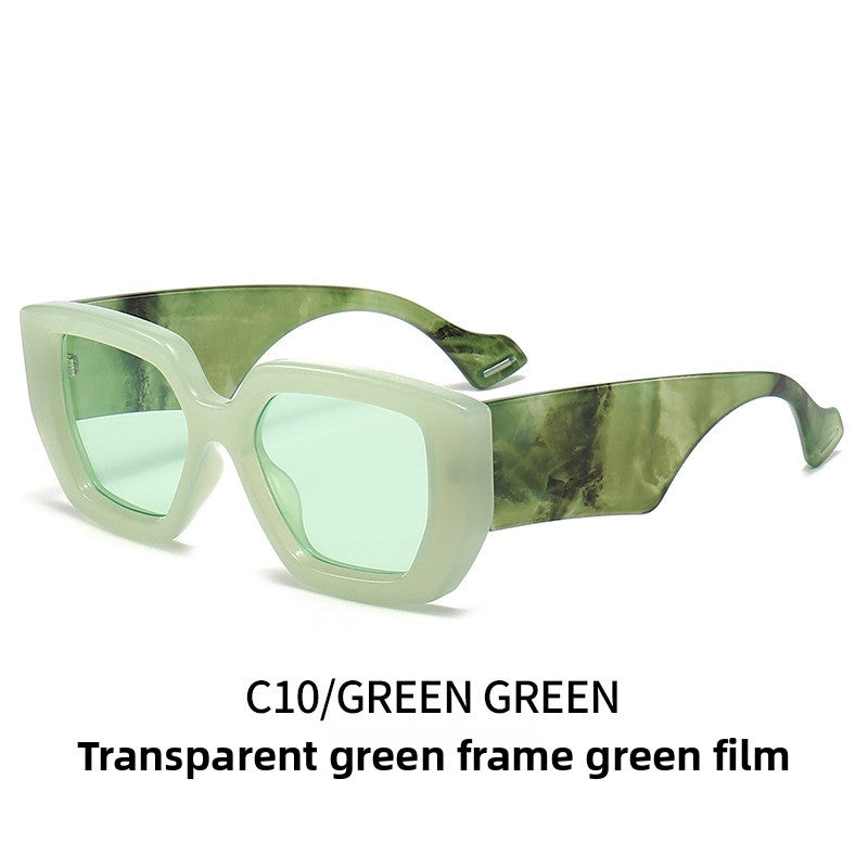 Fashionable Contrast Color Sunglasses