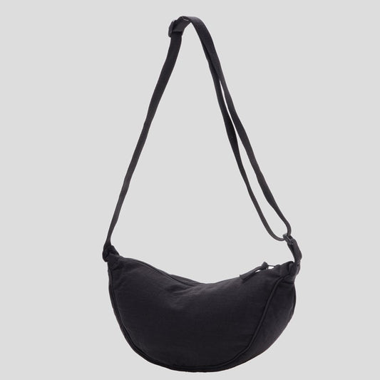 Fashionable crescent-shaped crossbody bag