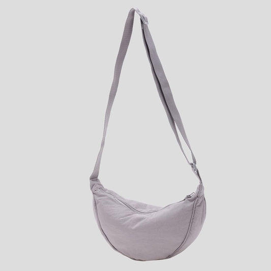 Fashionable crescent-shaped crossbody bag