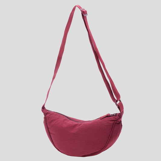 Fashionable crescent-shaped crossbody bag