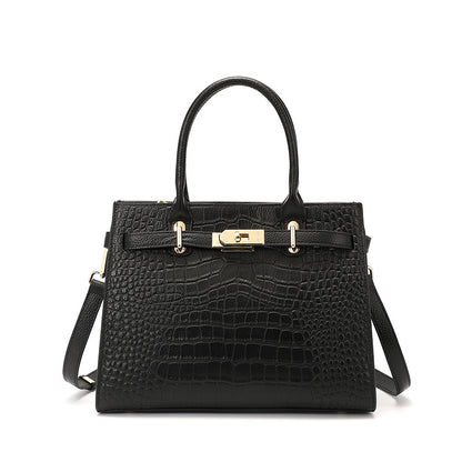Fashionable genuine leather handbag