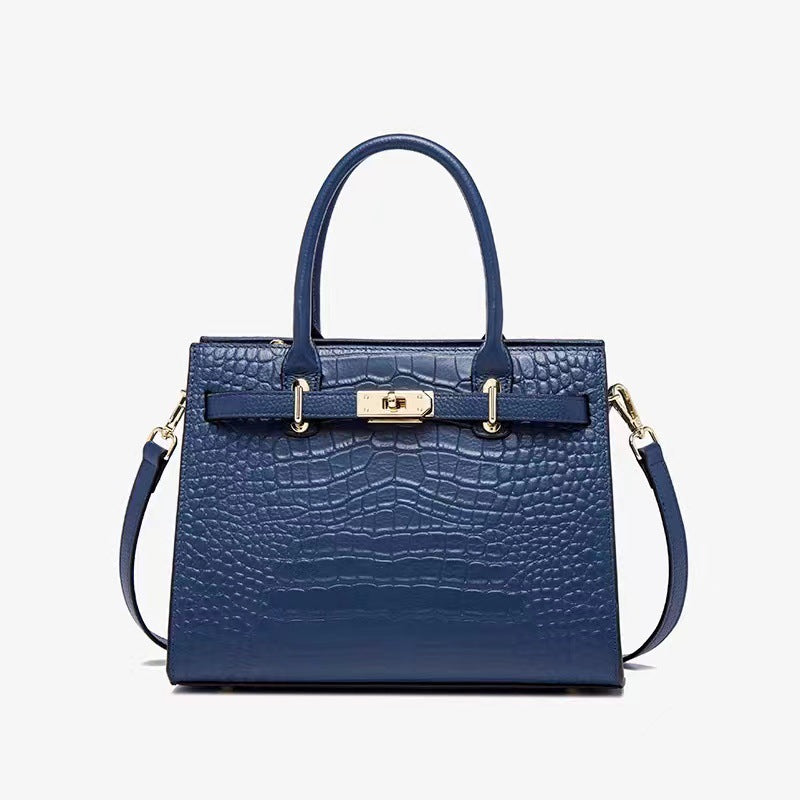 Fashionable genuine leather handbag