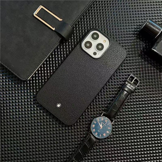 Fashionable Imitation Leather Phone Case for Apple iPhone