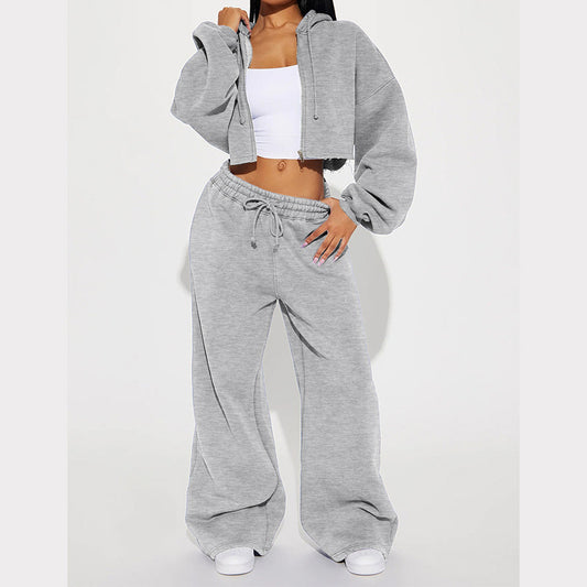 Fashionable long-sleeve sporty casual hoodie