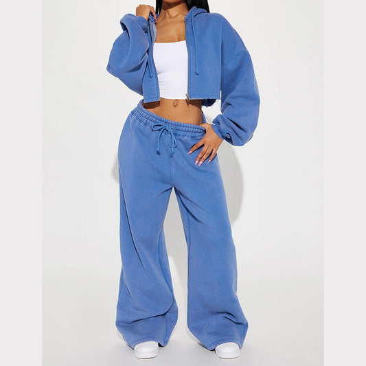 Fashionable long-sleeve sporty casual hoodie