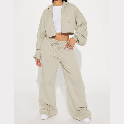 Fashionable long-sleeve sporty casual hoodie