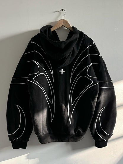Fashionable loose cardigan hoodie