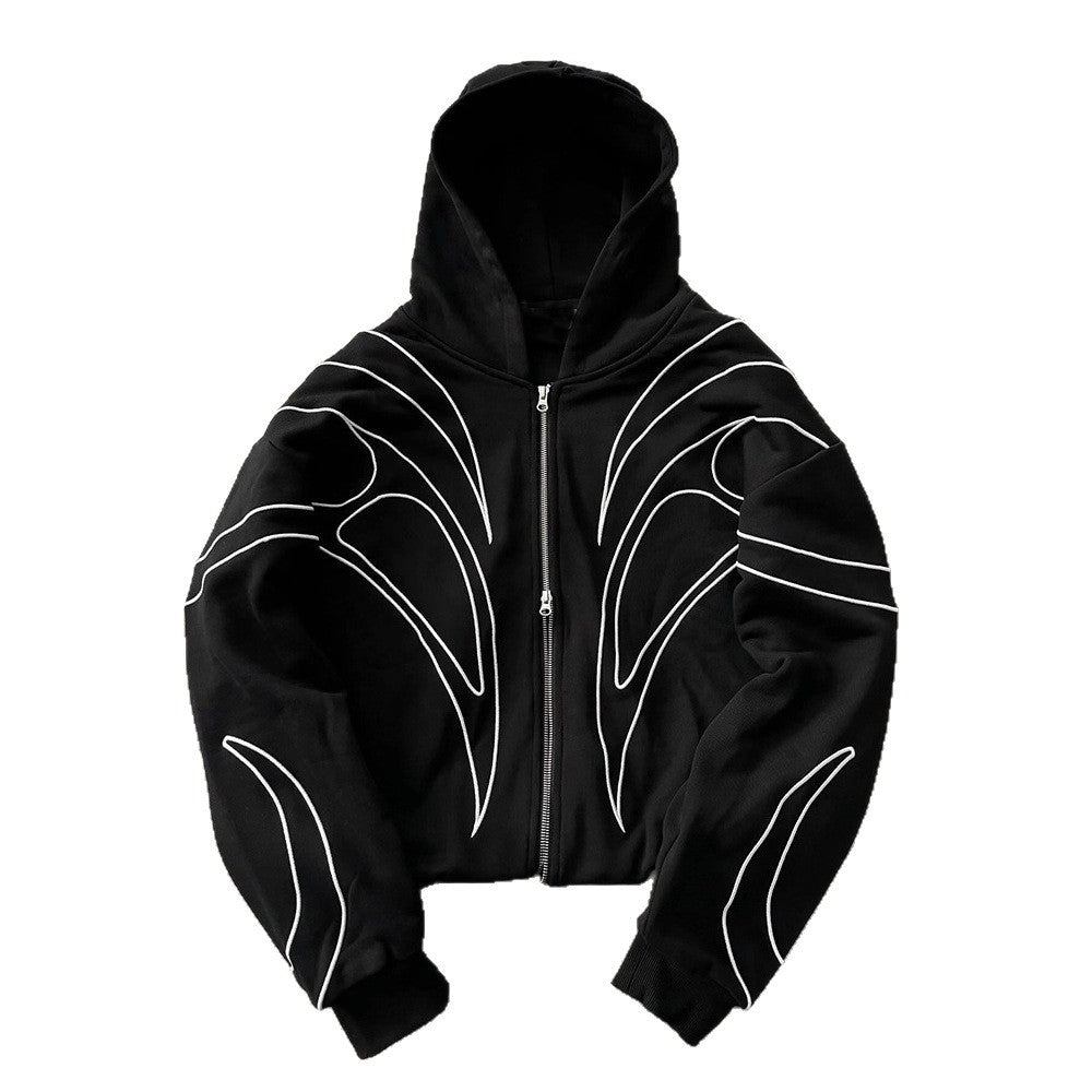 Fashionable loose cardigan hoodie