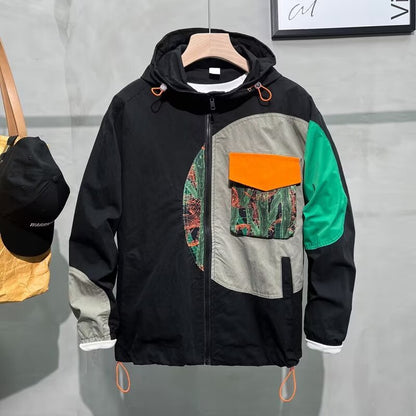 Fashionable patchwork jacket