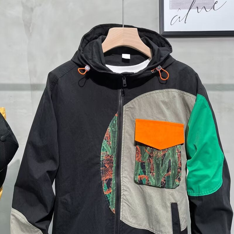 Fashionable patchwork jacket