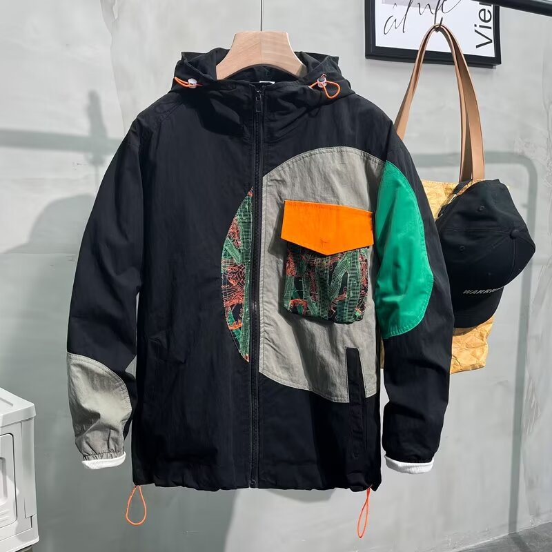 Fashionable patchwork jacket
