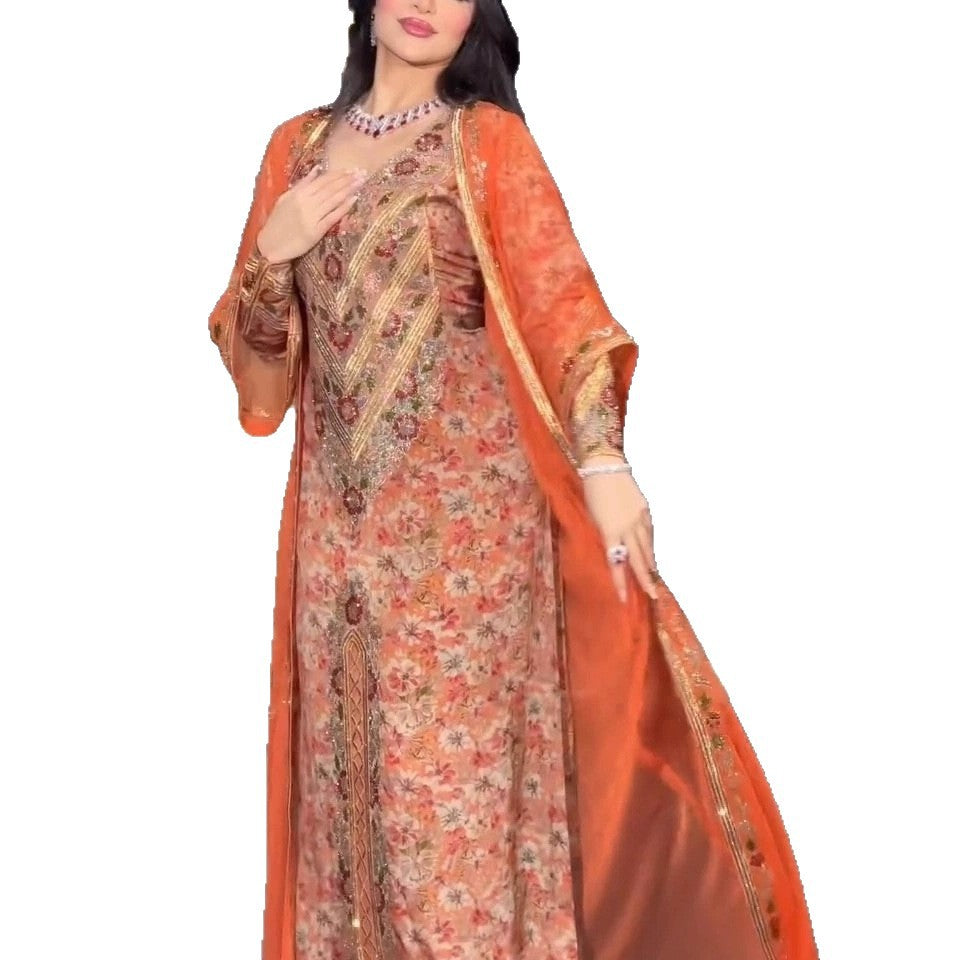 Fashionable printed women's dress