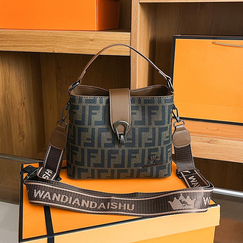 Fashionable PU Bucket Bag for Women