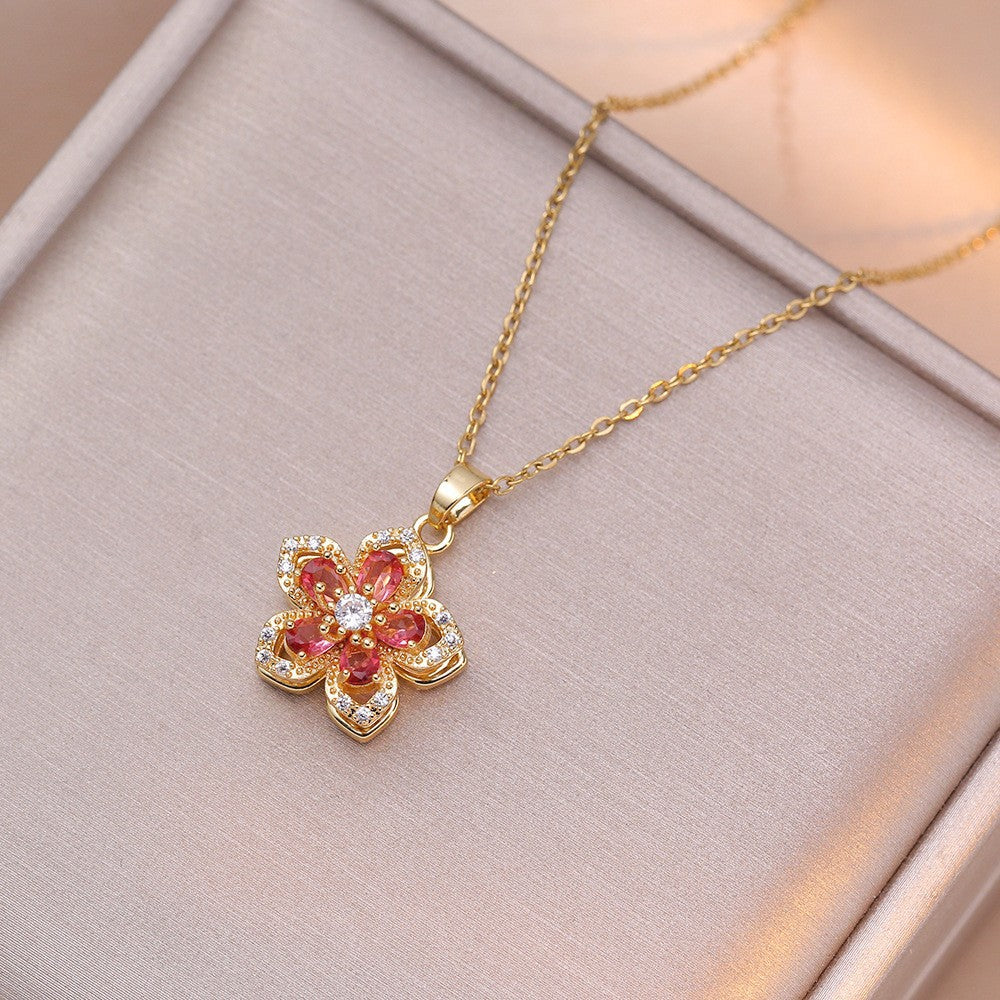 Fashionable retro-style clavicle necklace