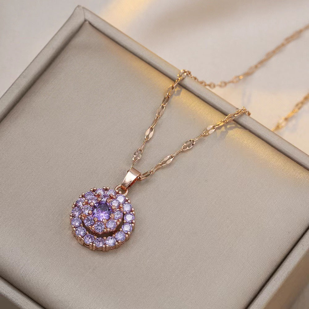 Fashionable retro-style clavicle necklace