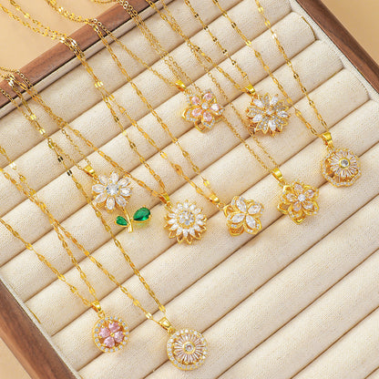 Fashionable retro-style clavicle necklace