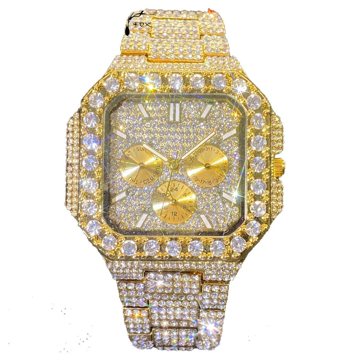 Fashionable Rhinestone Men's Watch