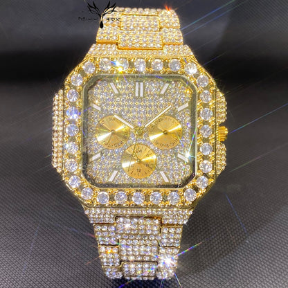 Fashionable Rhinestone Men's Watch
