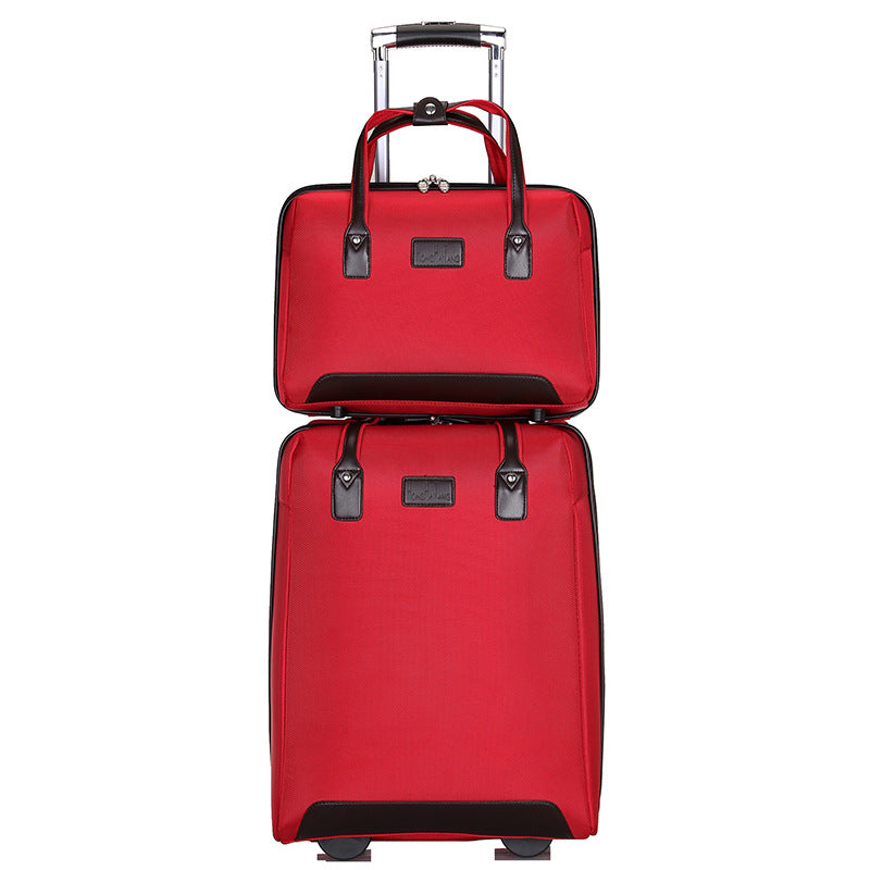 Fashionable rolling suitcase set