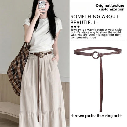 Fashionable Silk Scarf Waist Belt