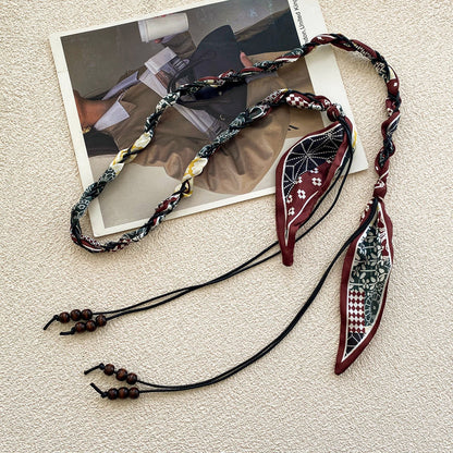 Fashionable Silk Scarf Waist Belt