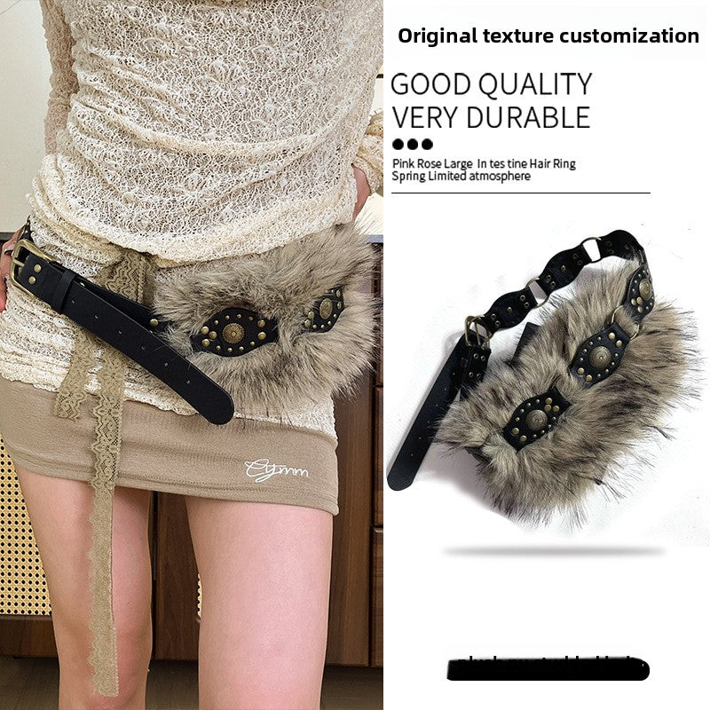 Fashionable Silk Scarf Waist Belt