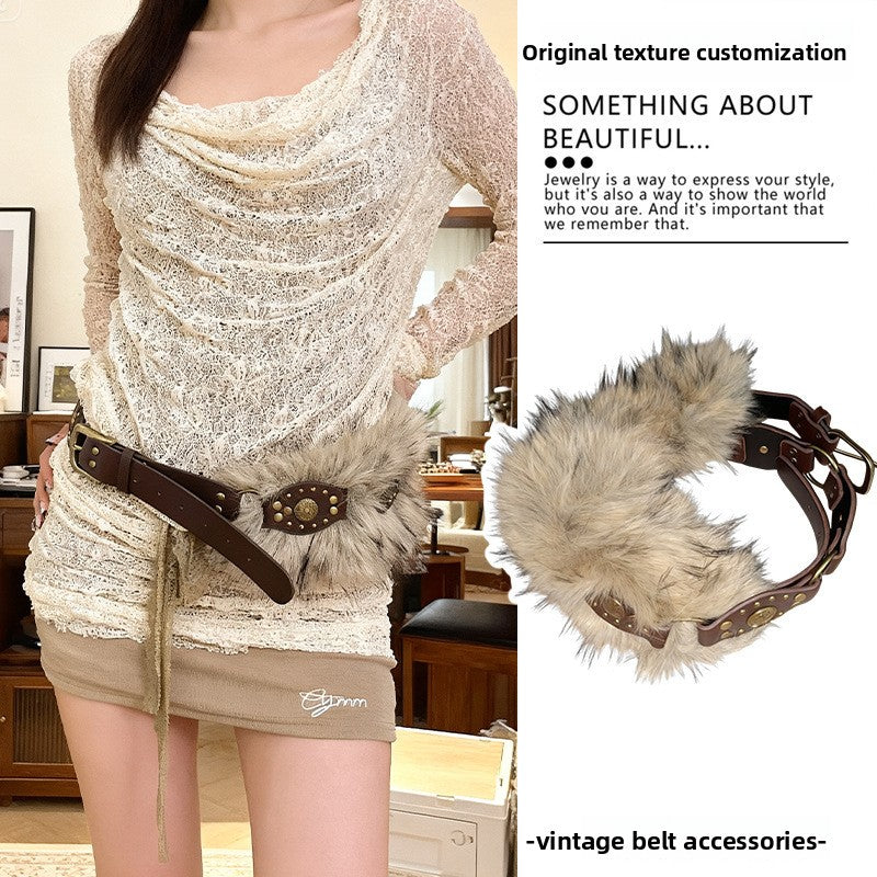 Fashionable Silk Scarf Waist Belt