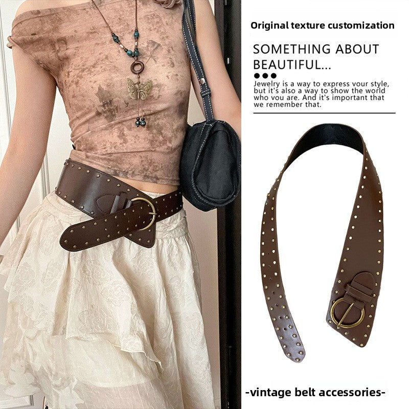 Fashionable Silk Scarf Waist Belt