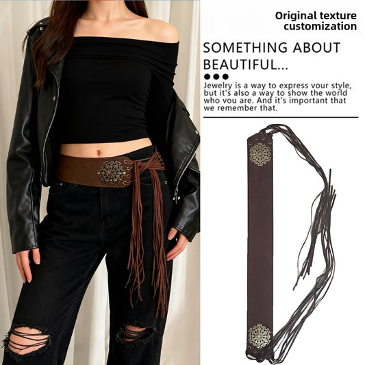 Fashionable Silk Scarf Waist Belt